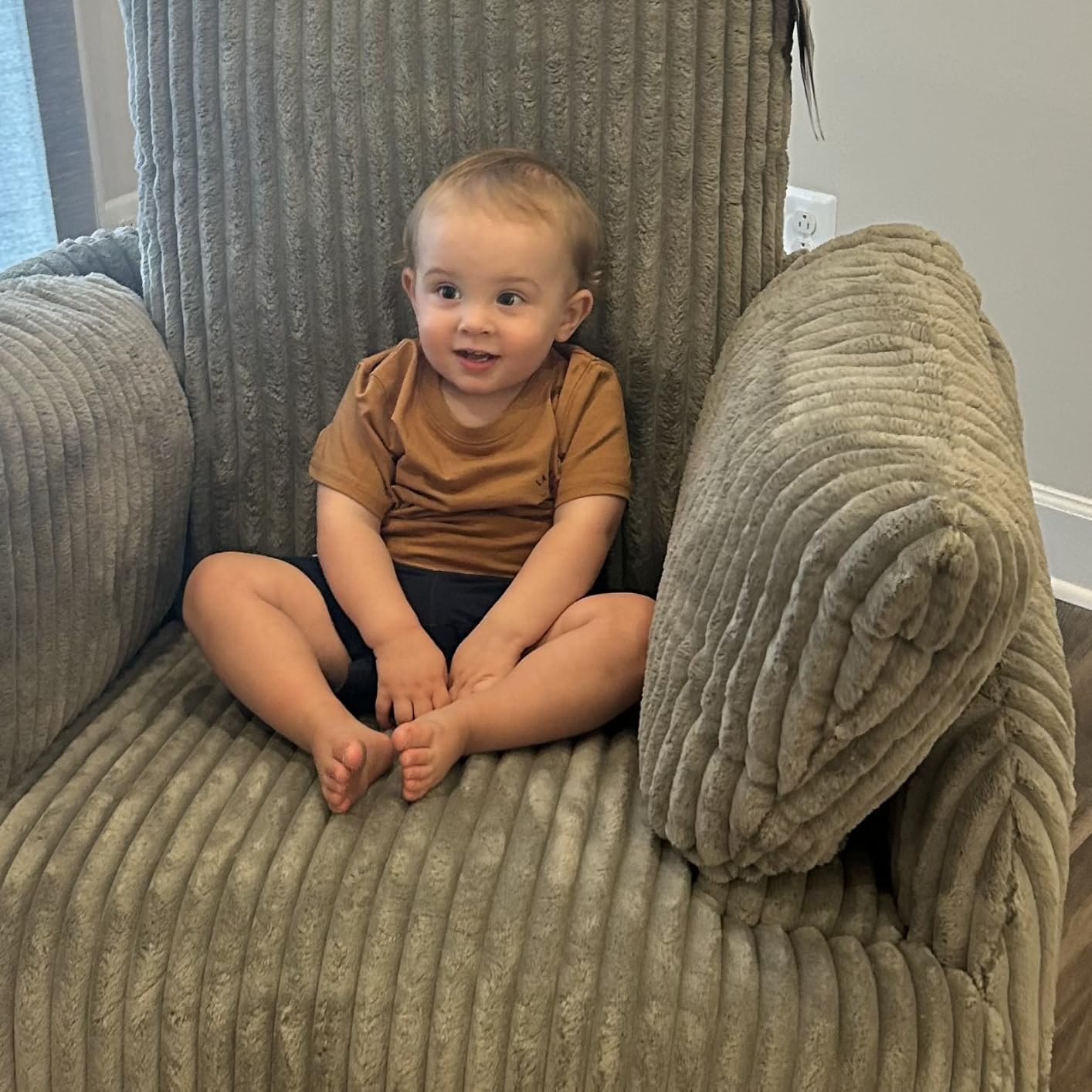 Signature Design by Ashley Tie-Breaker Swivel Glider Recliner, 2 Bolster Pillows, Hidden Storage, Fabric Upholstery, 41.38