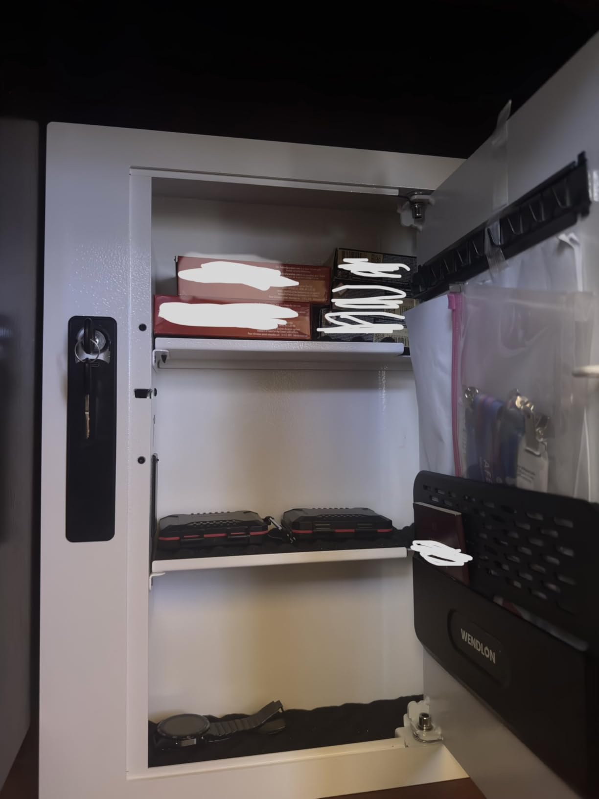 Electronic Wall Safe Between 16
