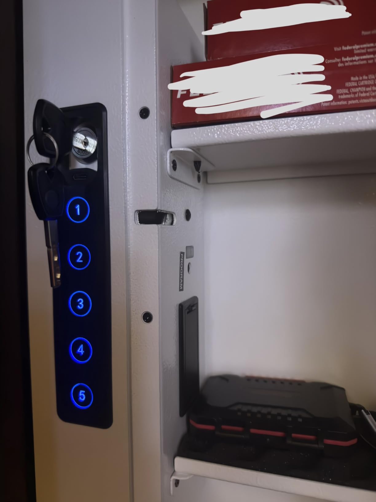 Electronic Wall Safe Between 16