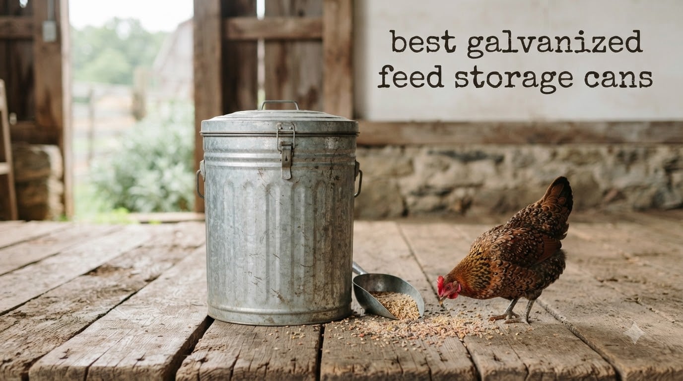 best galvanized feed storage cans