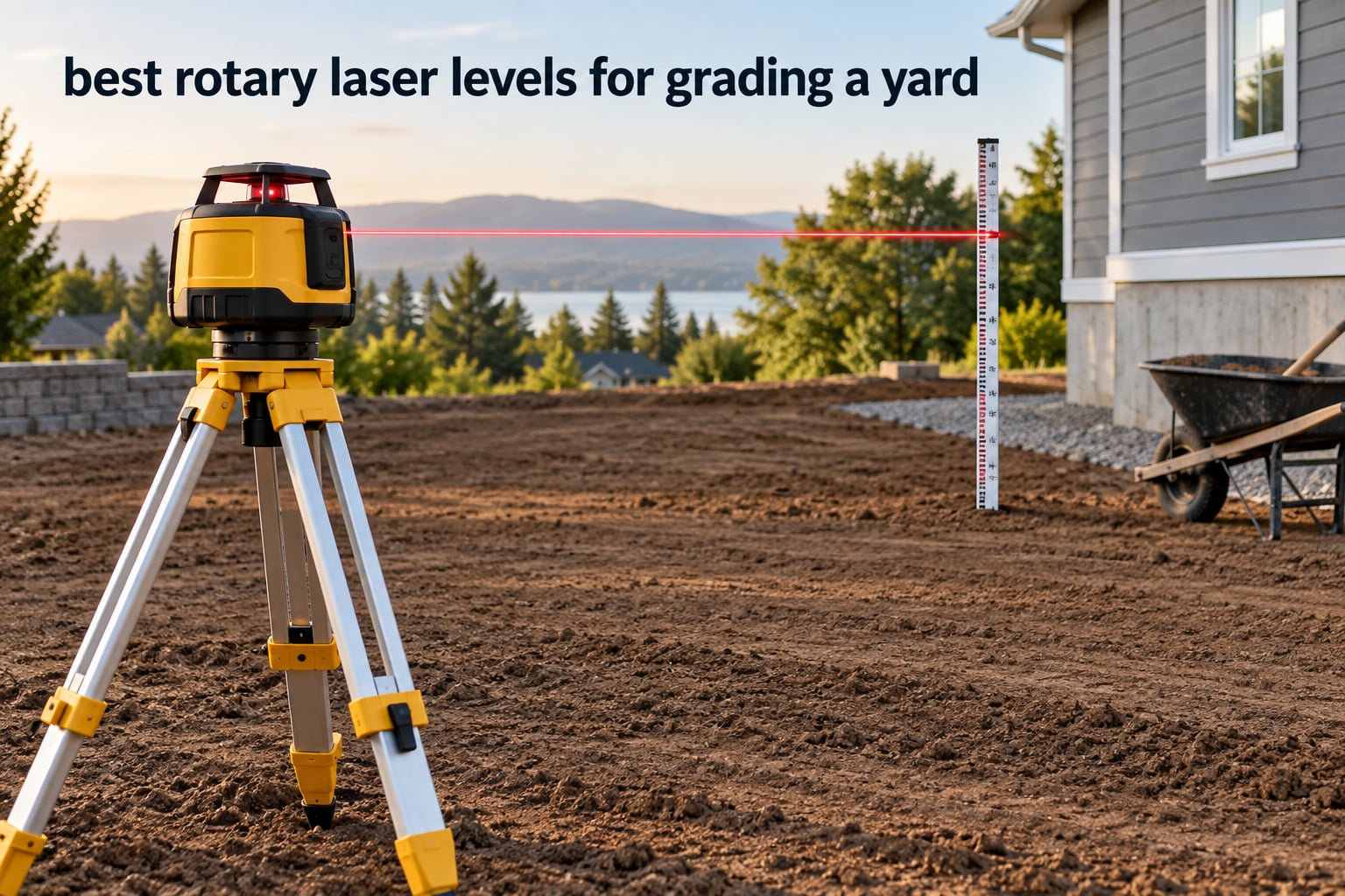 best rotary laser levels for grading a yard