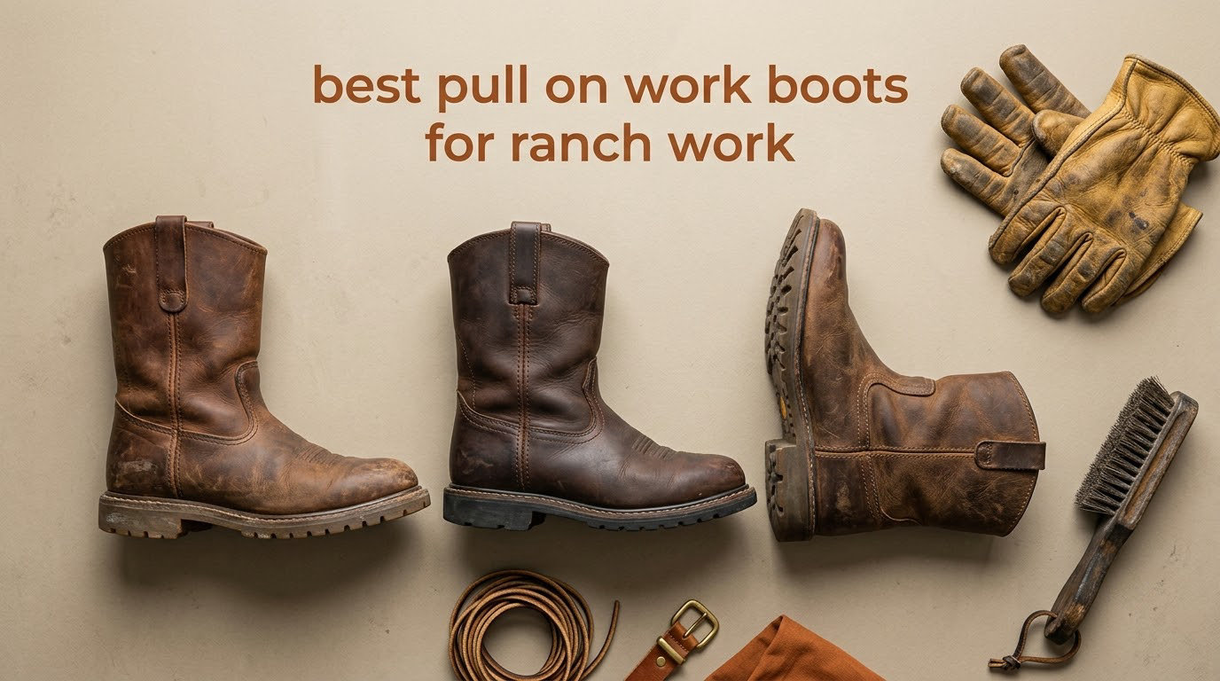 best pull on work boots for ranch work