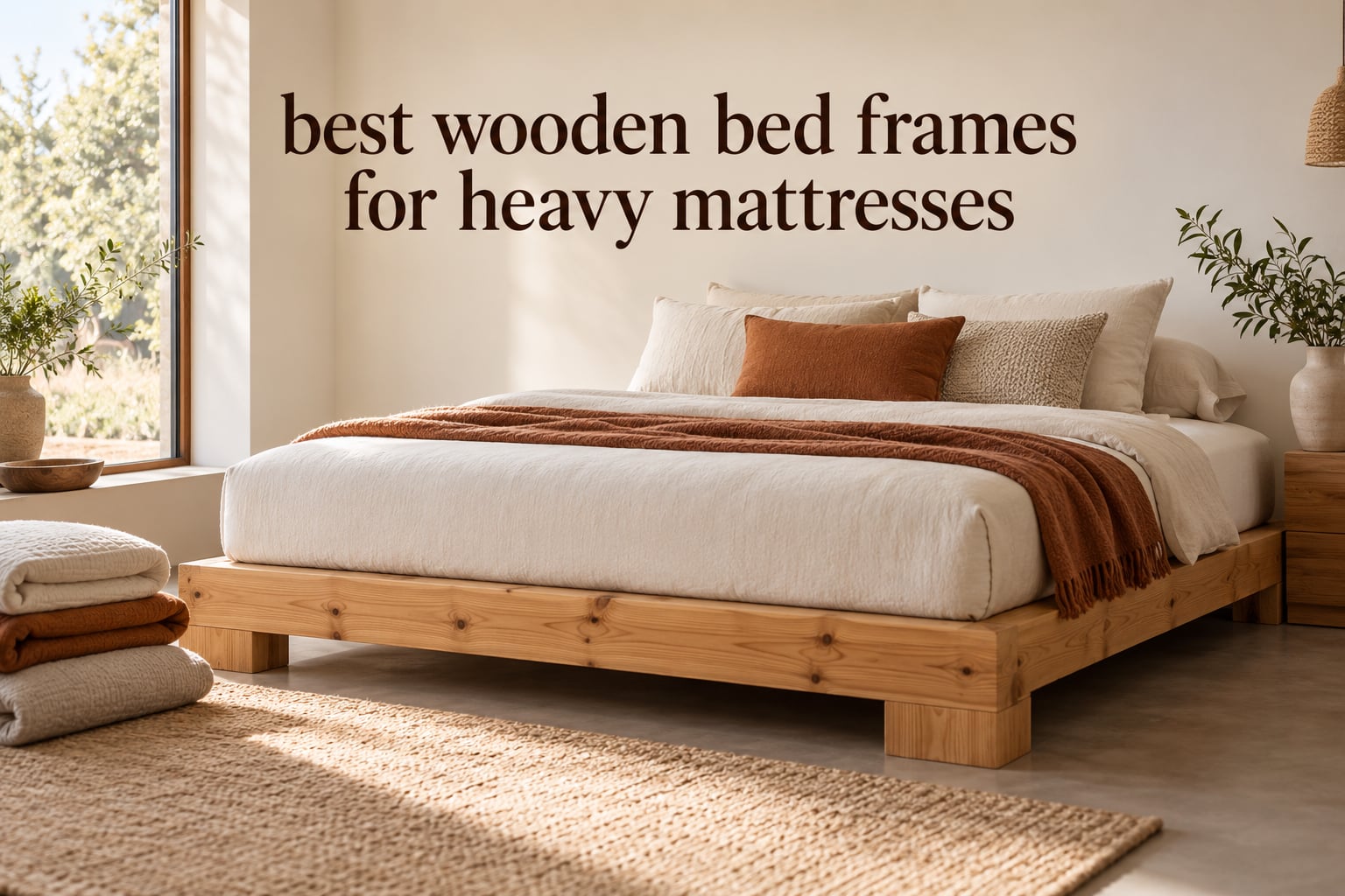 best wooden bed frames for heavy mattresses
